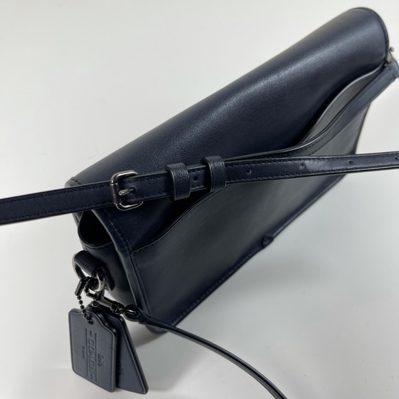 COACH Classic Turnlock Leather Crossbody Shoulder Bag In Glovetanned Leather - Picture 10 of 14